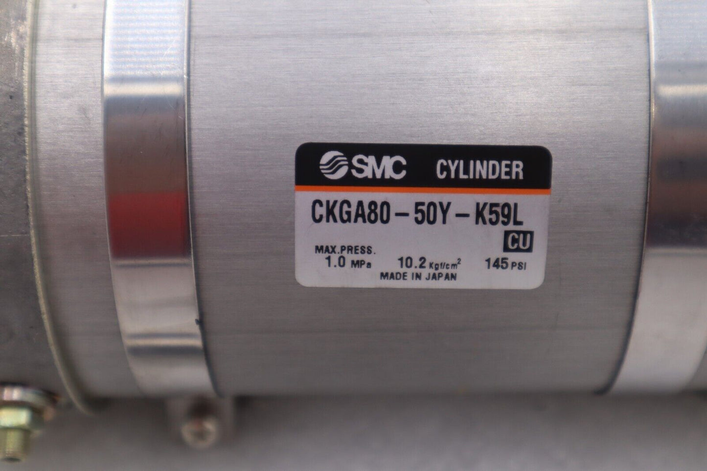(NEW) SMC CKGA80-50Y-K59L 145psi  Pneumatic Clamp Cylinder STOCK K-2469