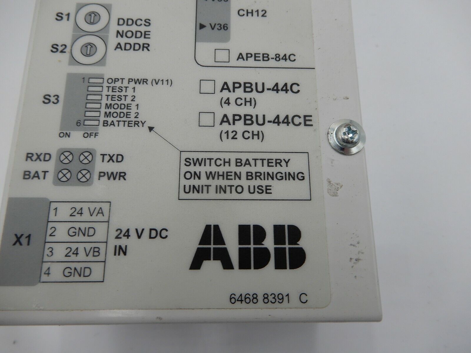 ABB APBU-44C AND APBU-44CE BRANCHING UNIT STOCK NUMBER 241 – electrical-ps